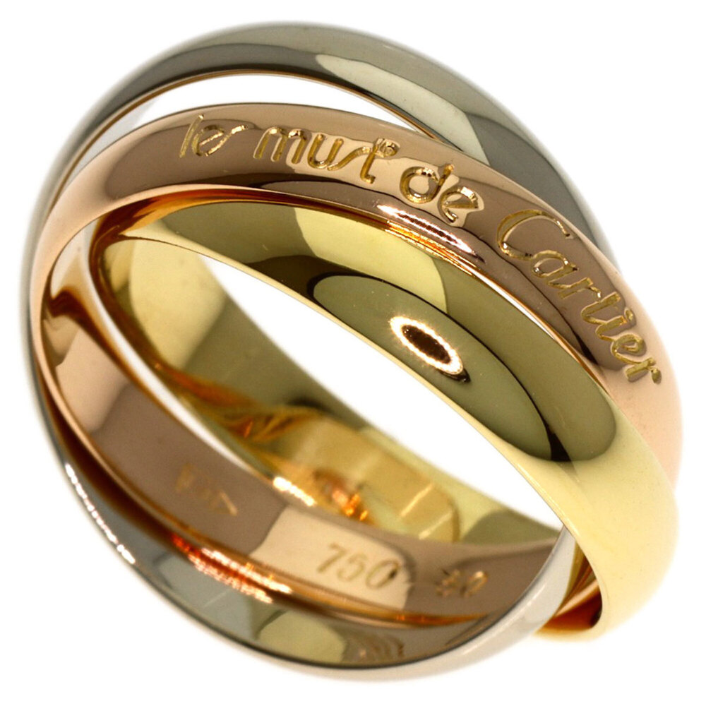 CARTIER 18k Gold Trinity Ring #50